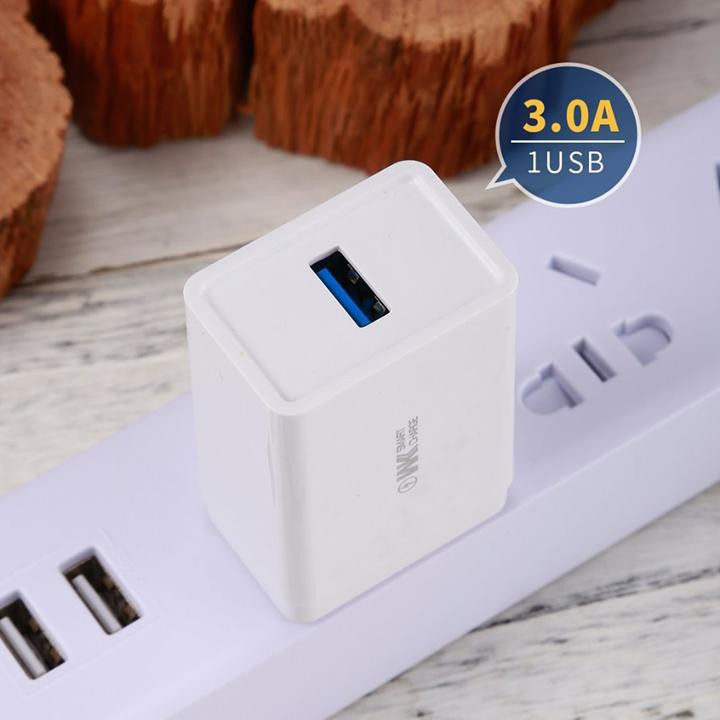 Củ cạc nhanh, Củ sạc iphone androi WP-U52 Quickcharge 3.0 kiểm soát nhiệt độ của thiết bị chất liệu nhựa an toàn