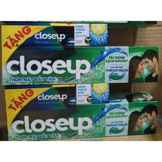 Kem đánh răng Close up bạc hà 180gr tặng kèm tuýp kem 30gr