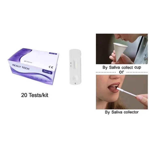 Bộ kit test nước bọt và test mũi REALY TECH test nhanh covit
