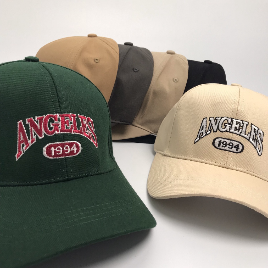 Mũ lưỡi trai ❤️ Nón kết thêu chữ ANGELES chất kaki cao cấp form unisex nam nữ N60