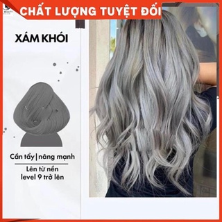 [Hàng loại 1] Thuốc nhuộm tóc Xám khói kèm bộ dụng cụ nhuộm tóc