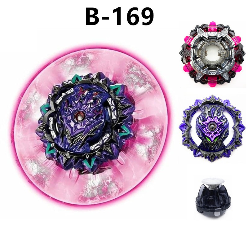 BEYBLADE Đồ Chơi Mô Hình Con Quay B169 Variant Lucifer B169 Bộ 4 Con quay BeyBlade + 2 Tay cầm - Con quay vòng xoay thần tốc Bộ đồ chơi con quay Beyblade cho-z spriggan cao cấp Đồ Chơi Con Quay Beyblade Burst