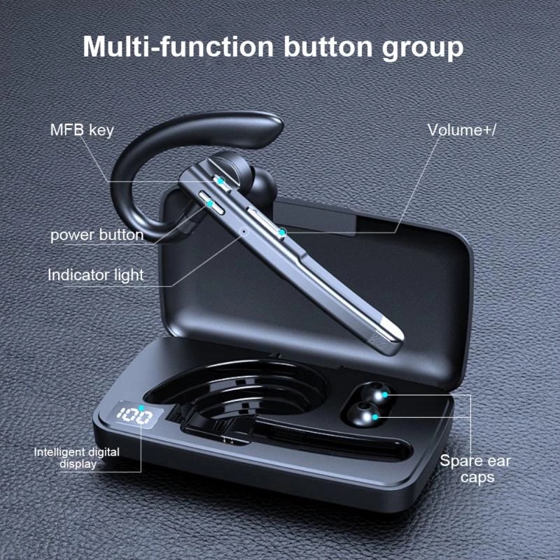 Tai Nghe Bluetooth 5.1 YYK-520 Thế Hệ Thứ 2 Gắn Tai Giảm Tiếng Ồn