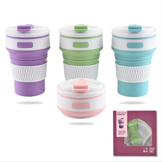Cốc Gấp Gọn Chịu Nhiệt Cao Cấp + Quà tặng túi vải đựng cốc độc quyền Nemo
