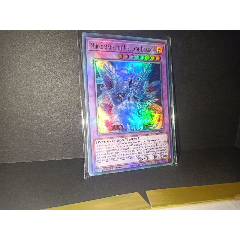 thẻ bài: Mirrorjade the Iceblade Dragon - SDAZ-EN041 - Ultra Rare 1st Edition