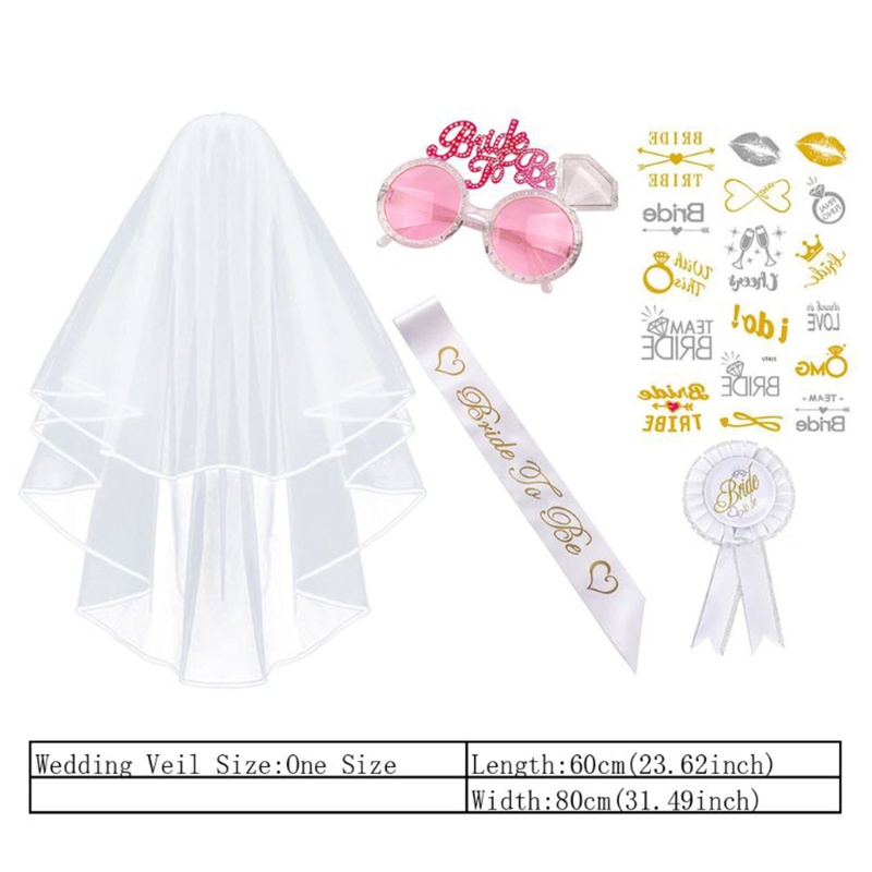 Mắt Kính Có In Chữ Bride to Be Sash Thời Trang Cho Tiệc Độc Thân