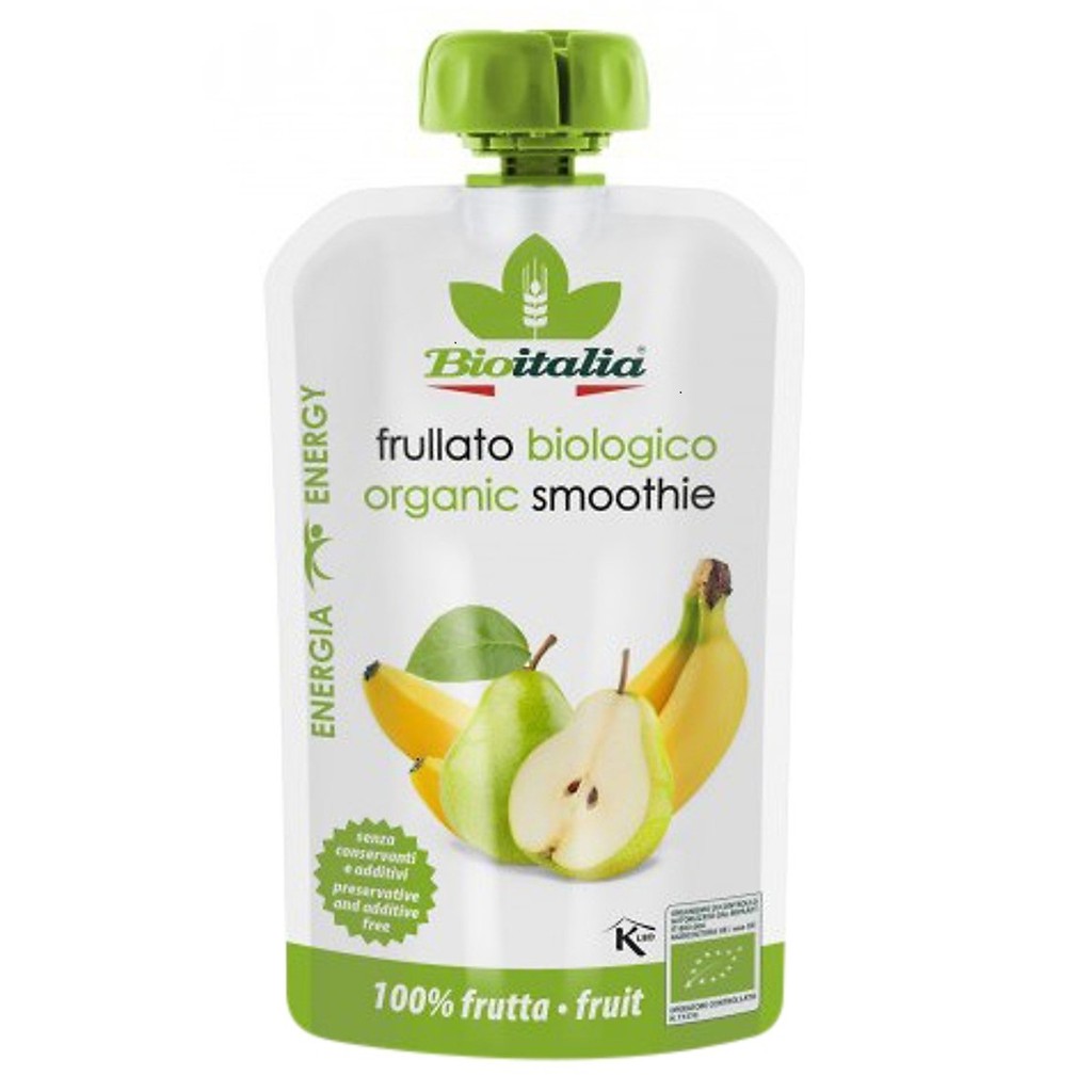 Sinh Tố Lê Và Chuối Hữu Cơ Organic Pear Banana Smoothie BioItalia 120g