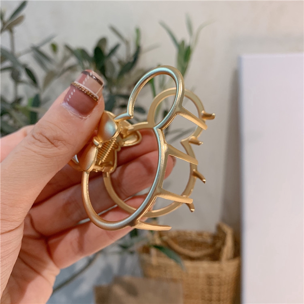 Kẹp Tóc Kim Loại Hình Chuột Mickey Xinh Xắn