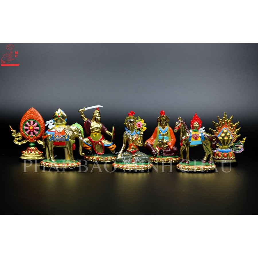 Bộ Thất Bảo Luân Vương màu 9cm