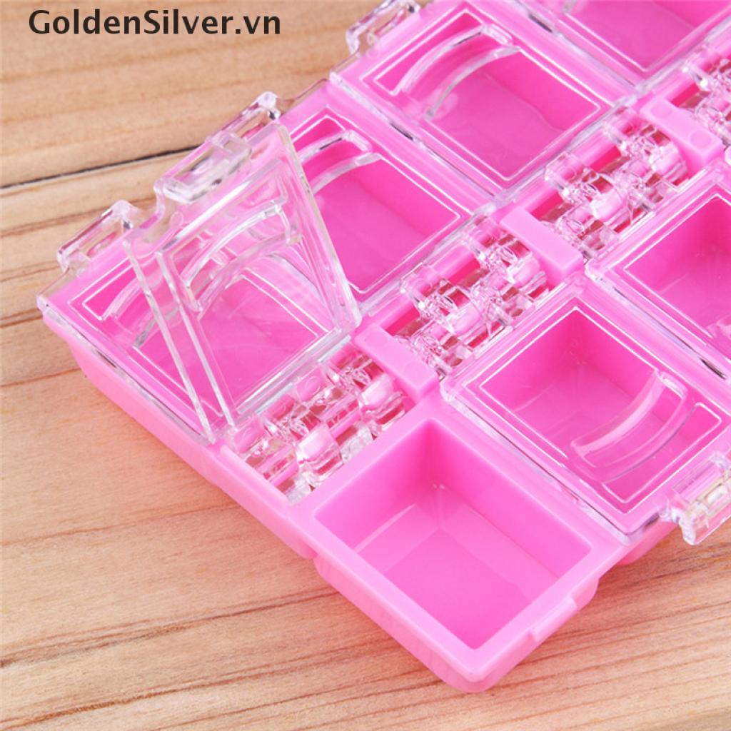 [Hàng mới về] Hộp nhựa 12 ngăn đựng trang sức / phụ kiện trang trí móng nghệ thuật