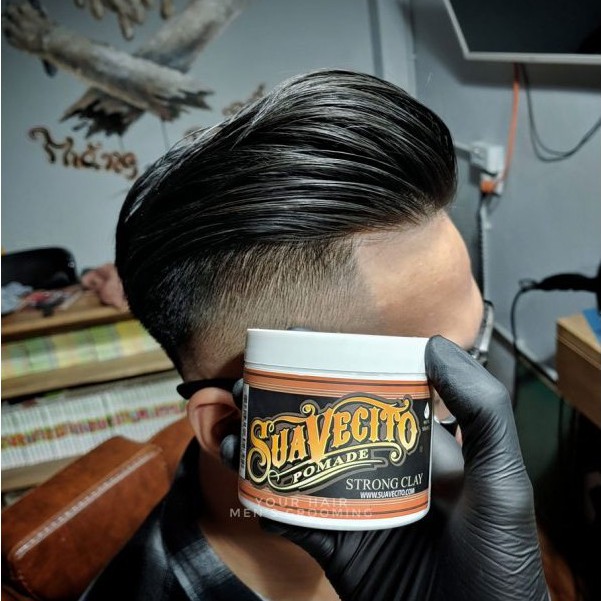 Sáp Pomade vuốt tóc Suavecito Strong Clay Pomade - 113g