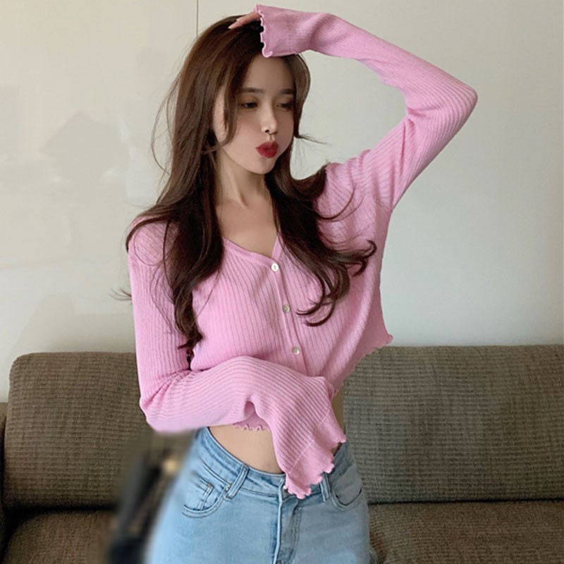 Áo Khoác Cardigan Tay Dài Cổ Chữ V Chống Nắng Thời Trang Cho Nữ | BigBuy360 - bigbuy360.vn