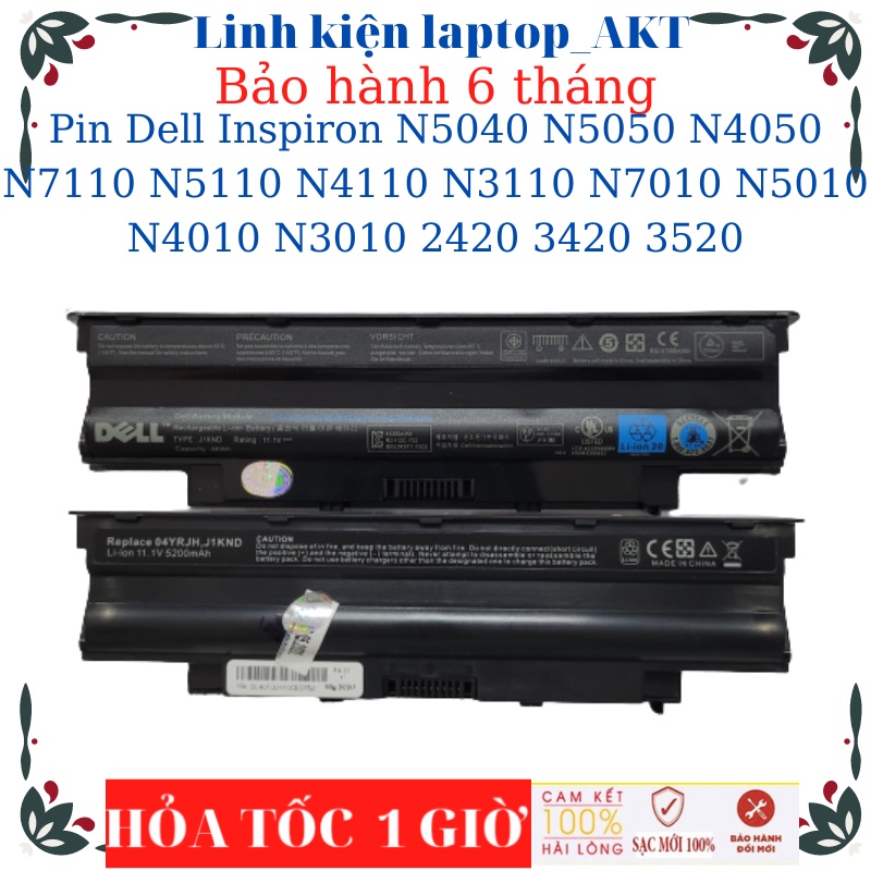 Pin laptop Dell Inspiron N5040 N5050 N4050 N7110 N5110 N4110 N3110 N7010 N5010 N4010 N3010 2420 3420 3520