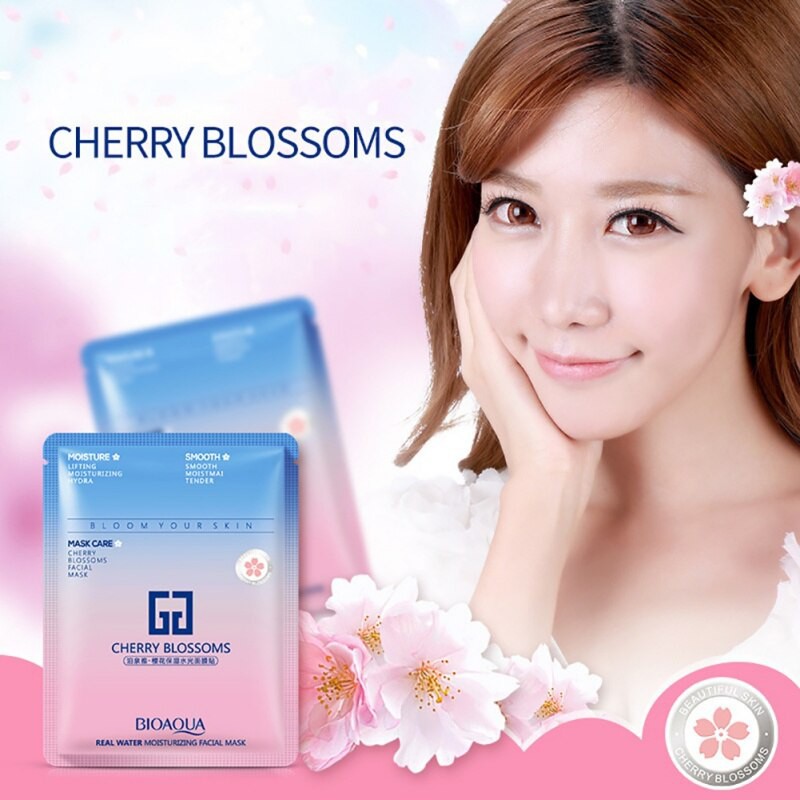 Combo 10 mặt nạ Bioaqua Cherry Blossoms dưỡng trắng da