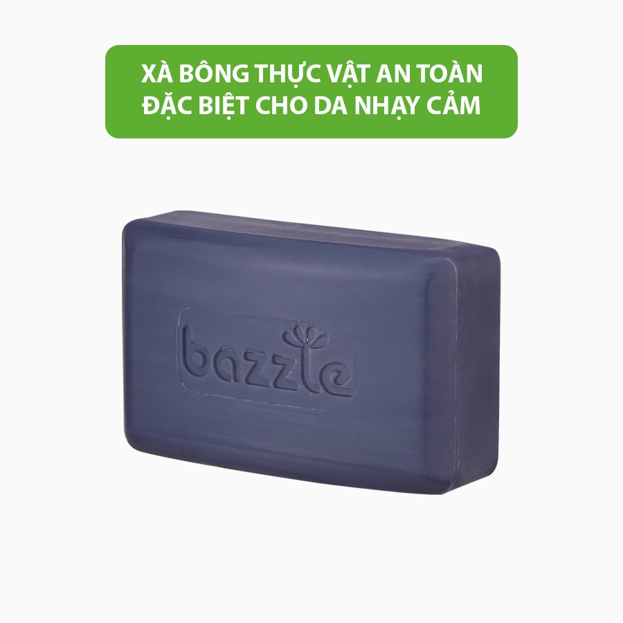 Xà phòng thực vật THAN HOẠT TÍNH Bazzle Hàn Quốc xà bông thảo dược làm sạch bã nhờn dưỡng ẩm cho da sáng mịn màng