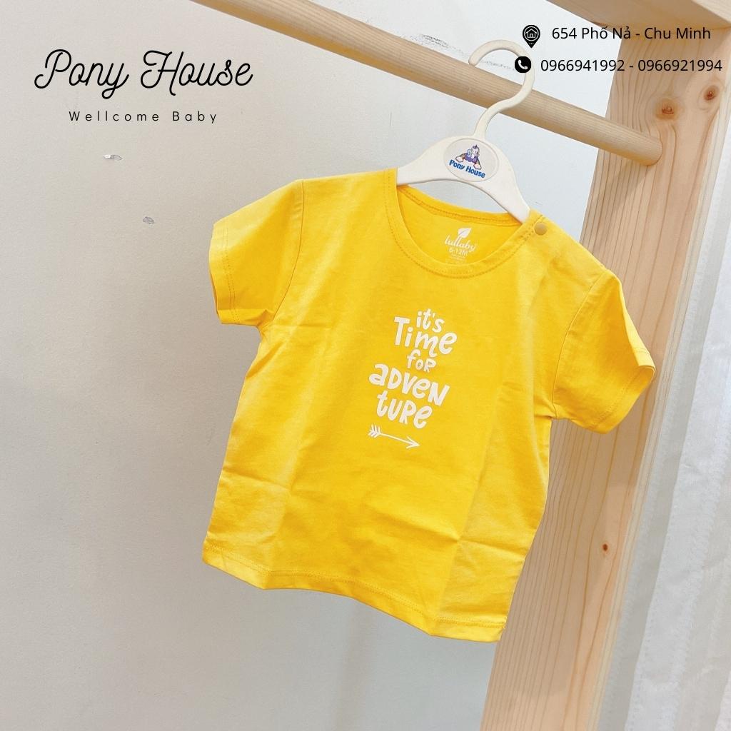 Bộ Cộc Tay Lullaby Chất Cotton Mềm, Mỏng Thoáng Cho Bé Trai Mùa Hè Size Từ 3-6M Đến 3-4Y