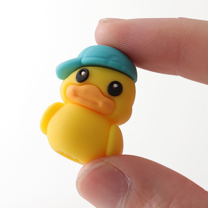 Set 3 Nắp Đậy Bút Chì Hình Chú Vịt Dễ Thương Cho Người Mới Bắt Đầu