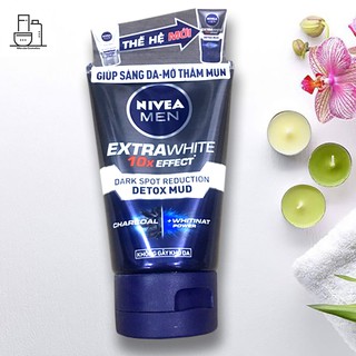 Sữa Rửa Mặt Nivea Men Extrawhite Detox Mud 100g