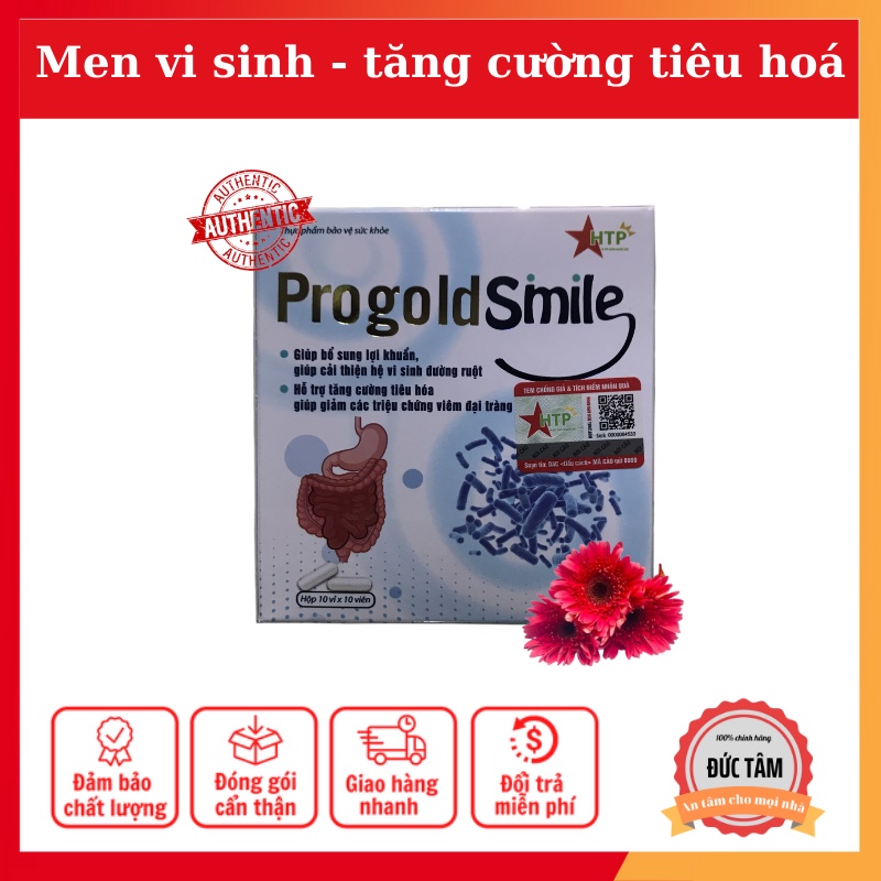 Men Vi Sinh PROGOLD SMILE Bổ Sung Lợi Khuẩn Tăng Cường Tiêu Hoá