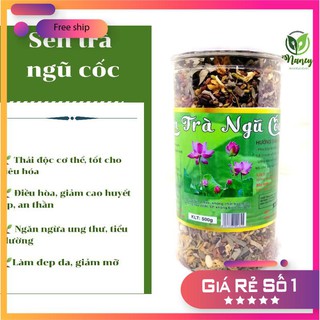 Trà thảo mộc, Sen trà ngũ cốc thanh nhiệt cơ thể handmade 500g