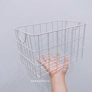 Rổ sắt đựng đồ kèm lót vải (26 cm)