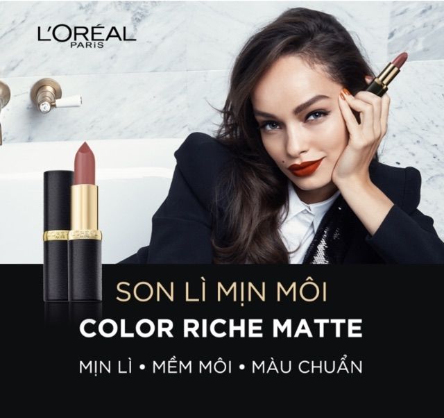 Son Thỏi Mịn Lì L'Oreal Paris Color Riche Matte Earth on Fire 3,7g Hồng Đất 296