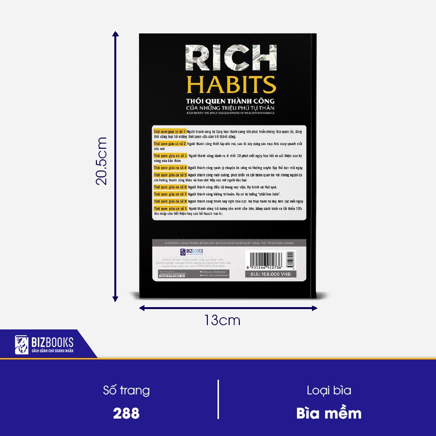 Rich Habits - Thói Quen Thành Công Của Những Triệu Phú Tự Thân - Sách Hay Làm Giàu Nên Đọc