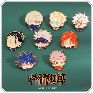 ★ Jujutsu Kaisen - Trâm Cài Áo Kiểu Q ★ 1 Huy Hiệu Gài Balo Tráng Men Hình Nhân Vật Anime