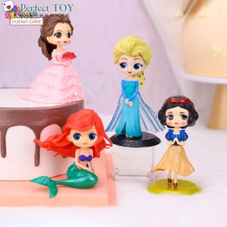 PS YNC Disney Princess Figure Cute Figures Collectibles Snow White,Bella,Elsa,Sophia,Ariel Figure Cake Toy Topper Gift