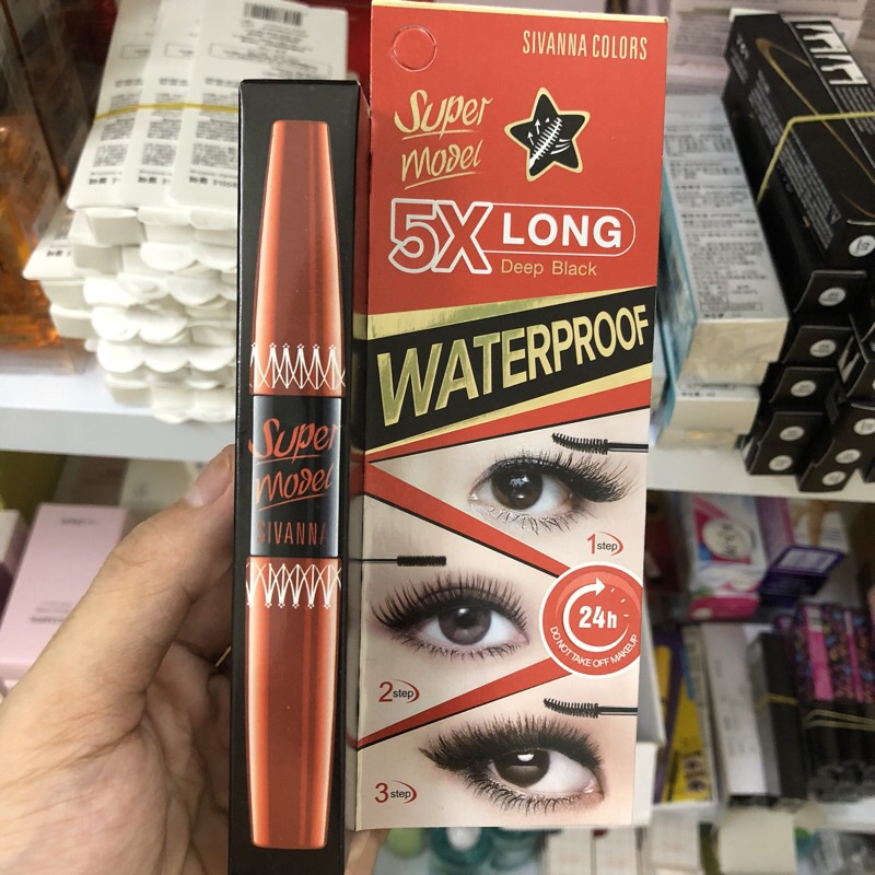 Mascara 💖FREESHIP💖 Mascara sivanna super model 5x long 2 đầu nối mi cong tự nhiên | BigBuy360 - bigbuy360.vn