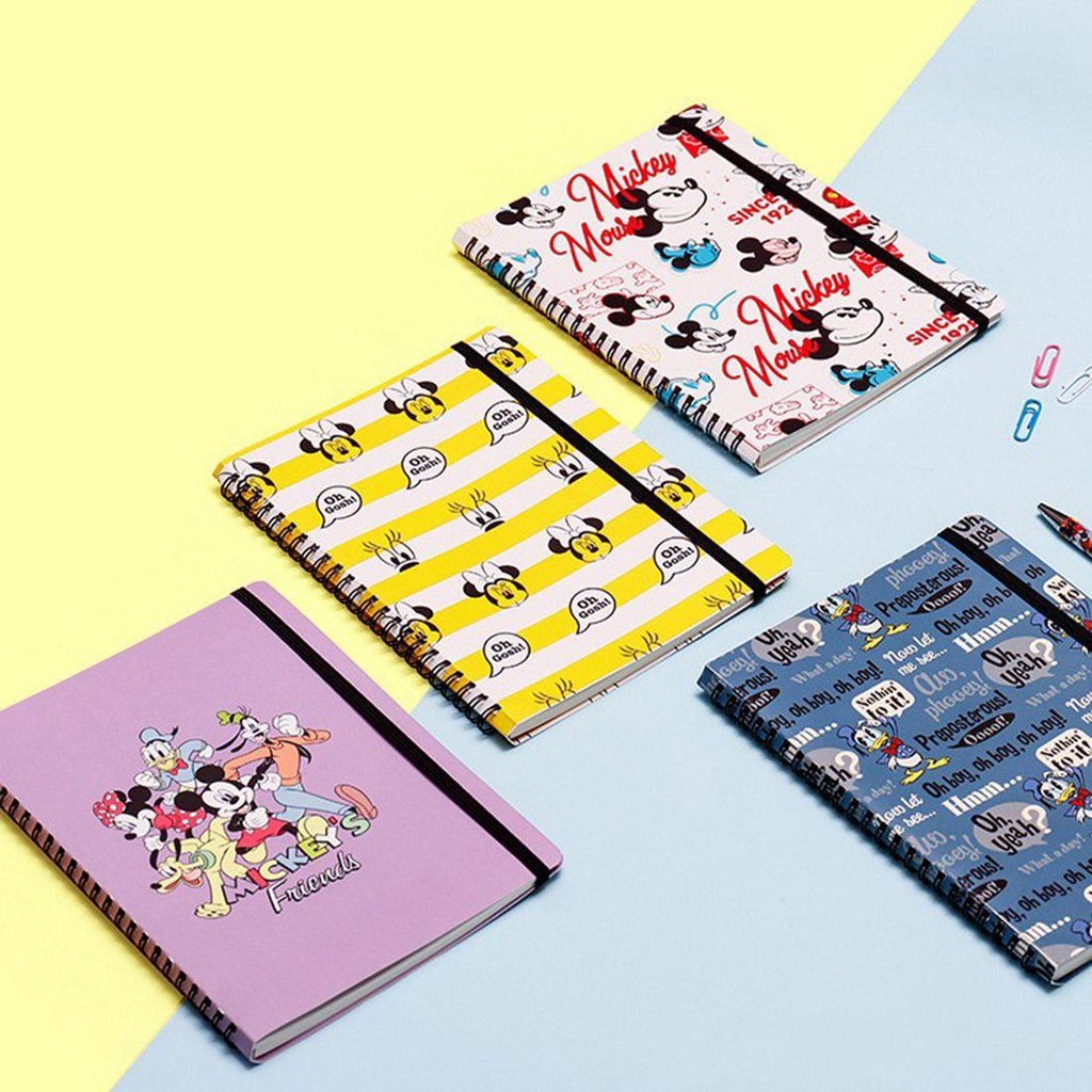 Sổ Tay Ghi Chú Dây Cao Su Xoắn Ốc Dễ Thương Cho Bé Gái