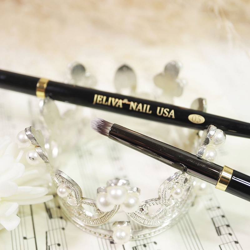 Cọ ombre cọ vẽ móng làm ombre đầu tròn Jeliva Chính Hãng số 05