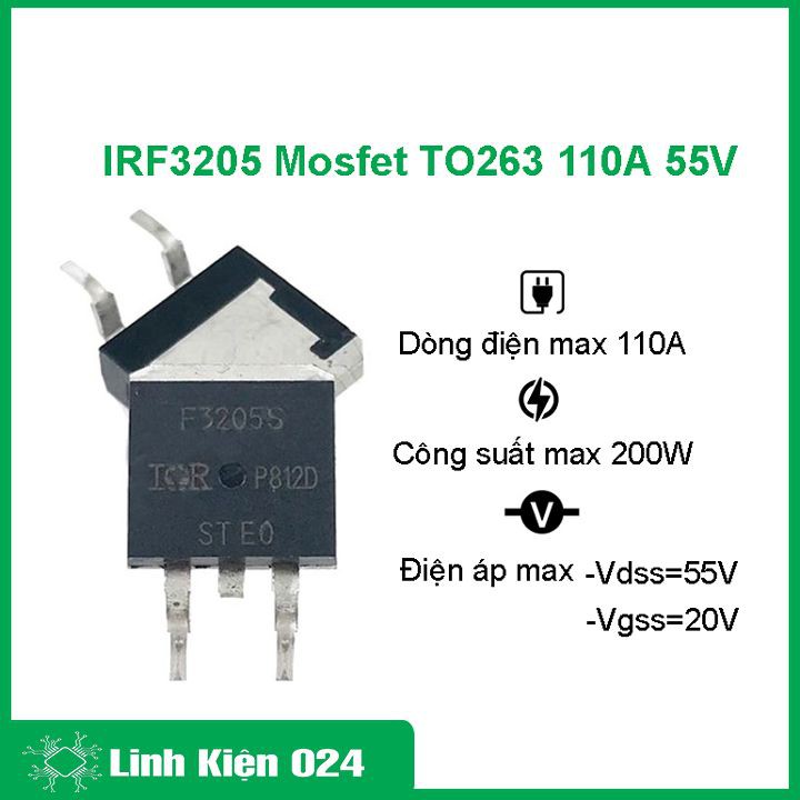 Ic chức năng IRF3205 Mosfet TO-263 110A 55V N-CH