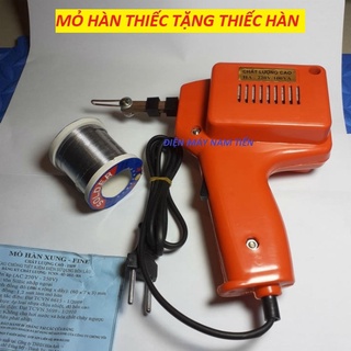 Tặng kèm 1 cuộn thiếc hàn- mỏ hàn xung máy hàn xung hàn thiếc hàn chì nóng chảy cực nhanh lõi đồng 220vcc