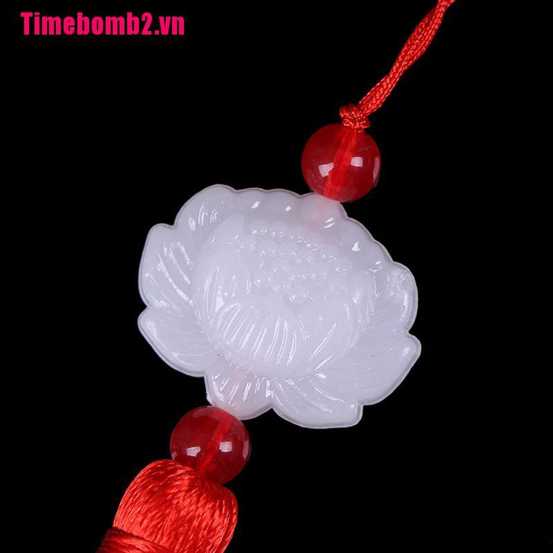 (Timebomb &amp; Hot) Dây Tua Rua Họa Tiết Tua Rua Màu Trắng Ngoc Bich Trung Quốc Cổ Điển Thủ Công