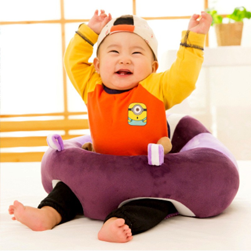 Ghế tập ngồi cho bé bằng vải nhồi bông