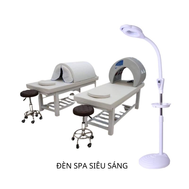 Đèn Spa 120 bóng led siêu sáng có giá để đồ tiện dụng làm phun xăm nối mi chính hãng