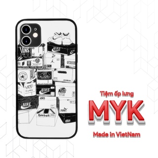 Ốp lưng hộp giày NIKE BASIC đen trắng cho Iphone 5 6 7 8 Plus 11 12 Pro Max X Xr NIKPOD00266