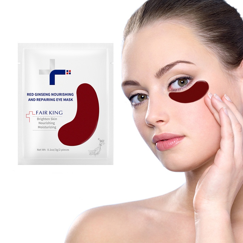1 Mặt Nạ Mắt Chiết Xuất Nhân Sâm Đỏ Collagen Dưỡng Ẩm Xóa Quầng Thâm Chống Lão Hóa