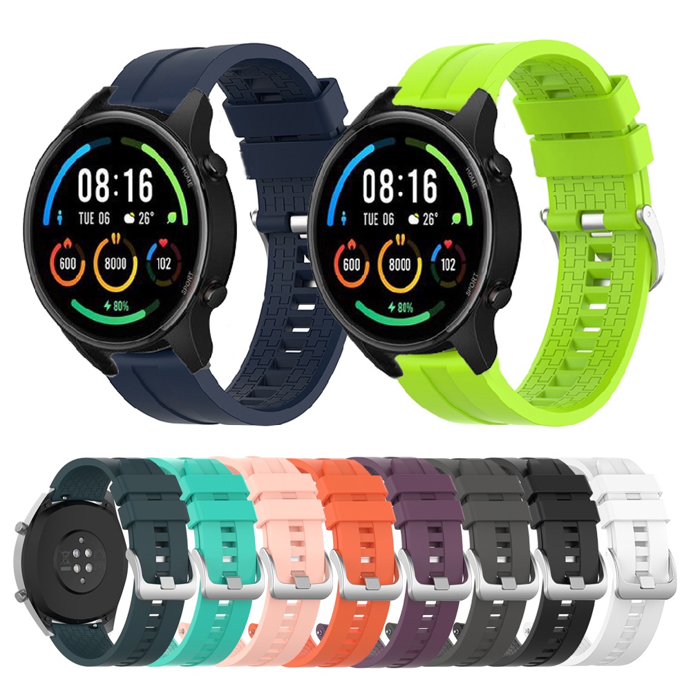 Dây đeo silicone 22mm cho đồng hồ thông minh Xiaomi Mi Watch Color Sport Edition