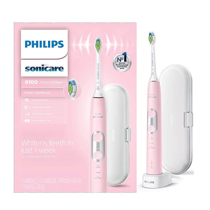 Bàn Chải Điện Philips Sonicare Làm Sạch Trắng Răng Sử Dụng Công Nghệ UV, Có Khả Năng Diệt Vi Khuẩn