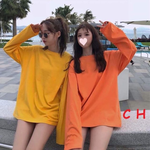 Áo trơn thụng mùa thu