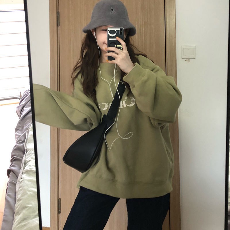 Áo nỉ nữ dài tay có mũ thời trang Hàn | BigBuy360 - bigbuy360.vn