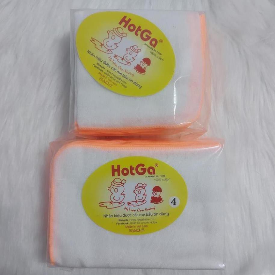 Combo 10 khăn sữa 4 lớp Hotga cho bé sơ sinh