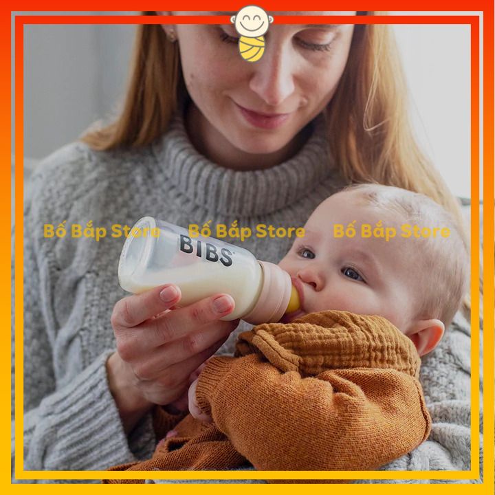 Núm Ti BIBS Cao Su ⚡𝟭𝟬𝟬% CHÍNH HÃNG⚡ Siêu Mềm Giúp Bé Tập Bú Bình Hiệu Quả