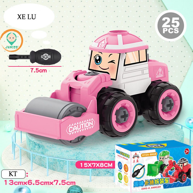 Ô tô đồ chơi lắp ráp mô hình, đồ chơi trẻ em cho bé trai bé gái JUMICO OLR