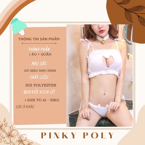 Cosplay mèo cute sexy quyến rũ, set cosplay full phụ kiện PinkyPoly CP15 | BigBuy360 - bigbuy360.vn