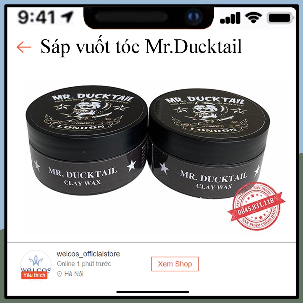 Sáp vuốt tóc nam cao cấp siêu cứng giá rẻ MN08