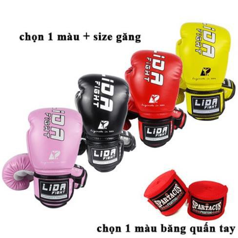 FREESHIP🎁 Bao tay boxing LIDA Fighht ⚡giá rẻ⚡ găng tay đấm bốc bao cát tập võ | hn & tphcm