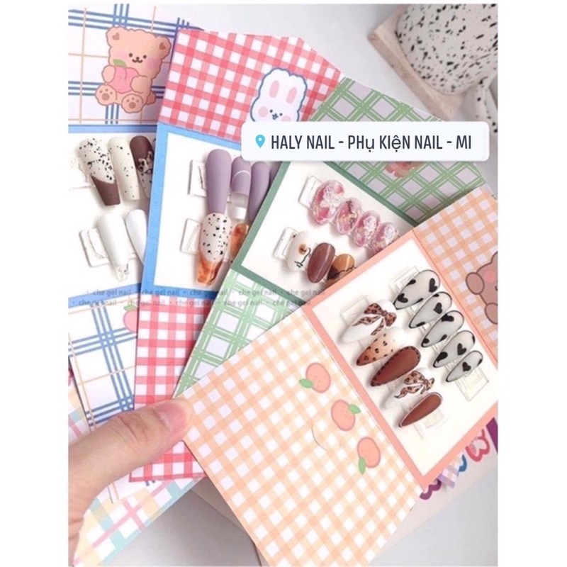 Bìa đựng nailbox dễ thương hình gấu